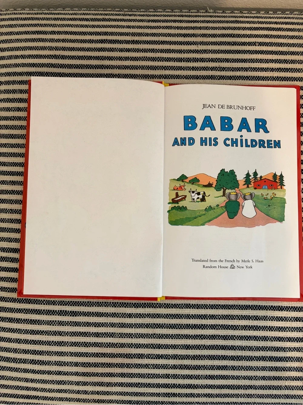 Babar and His Children Kids Book - Red